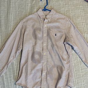 Ralph Lauren red, white and navy button down